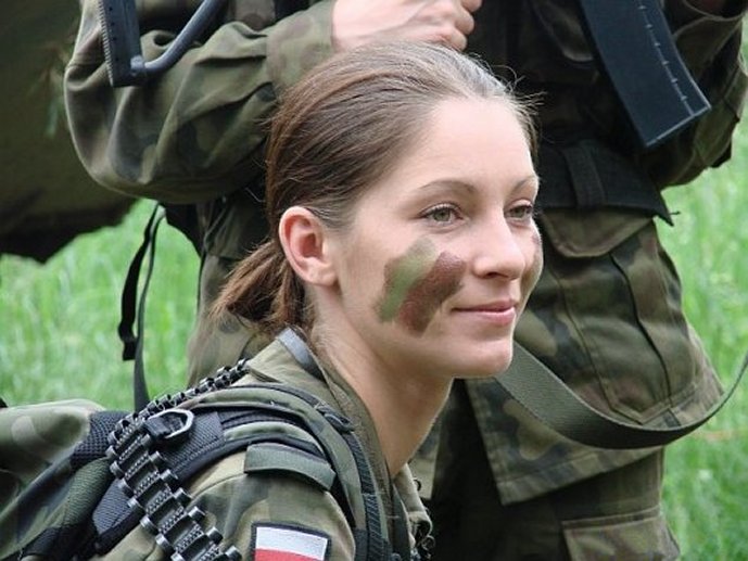 Военнослужащая Польской армии