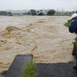 Сильные дожди вызвали наводнение в Японии