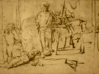 Рисунок Рембрандта найден