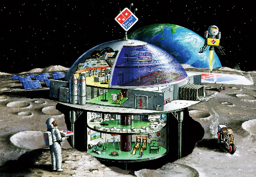 Американцы откроют пиццерию на Луне