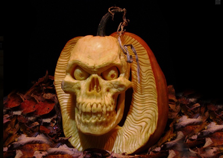 Анимированные тыквы на Хэллоуин от Ray Villafane