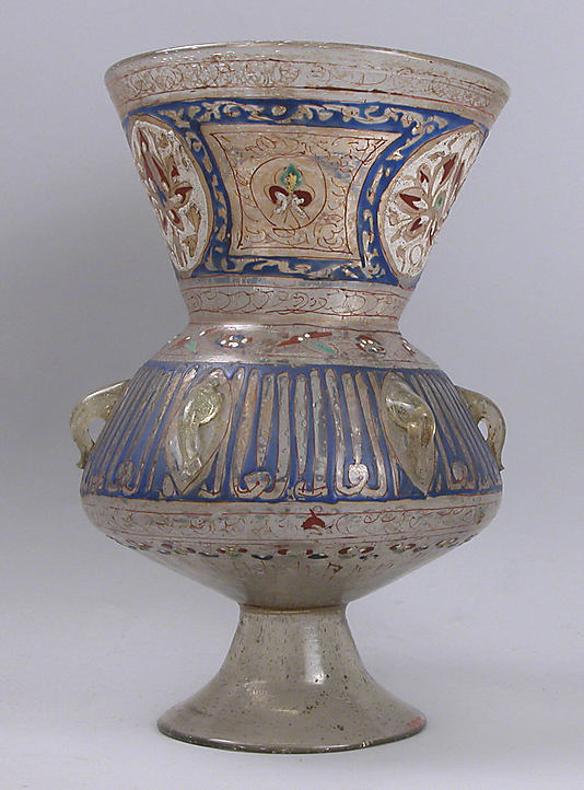 Лампа, Египет или Сирия, 14-ый век, эмаль, стекло, позолота