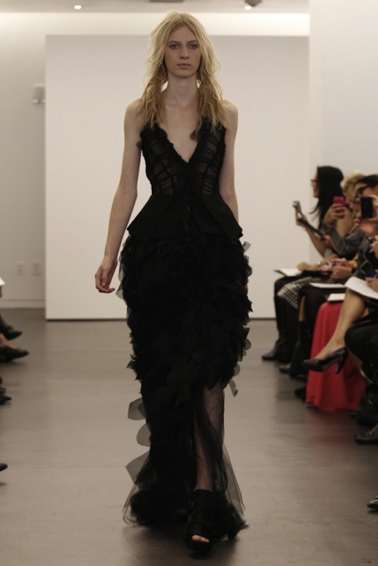 Черное подвенечное платье от Vera Wang