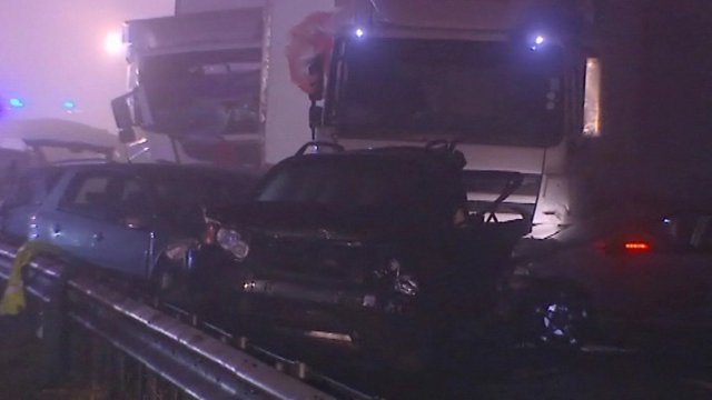 Авария с участием 27 машин произошла в Англии 4 ноября