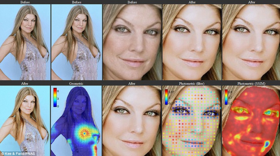 Photoshopped Fergie - программное обеспечение, способное определить, где - и сколько - изображение было ретушировано