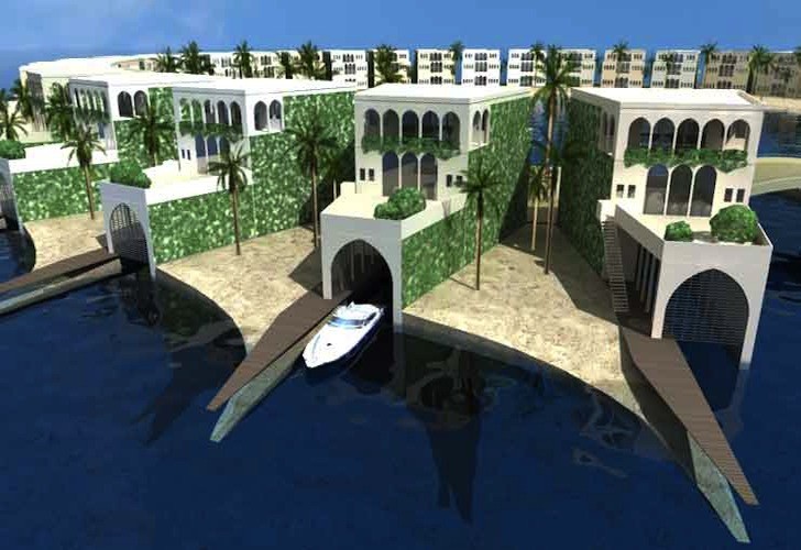 Плавающая концепция острова от голландской фирмы Docklands