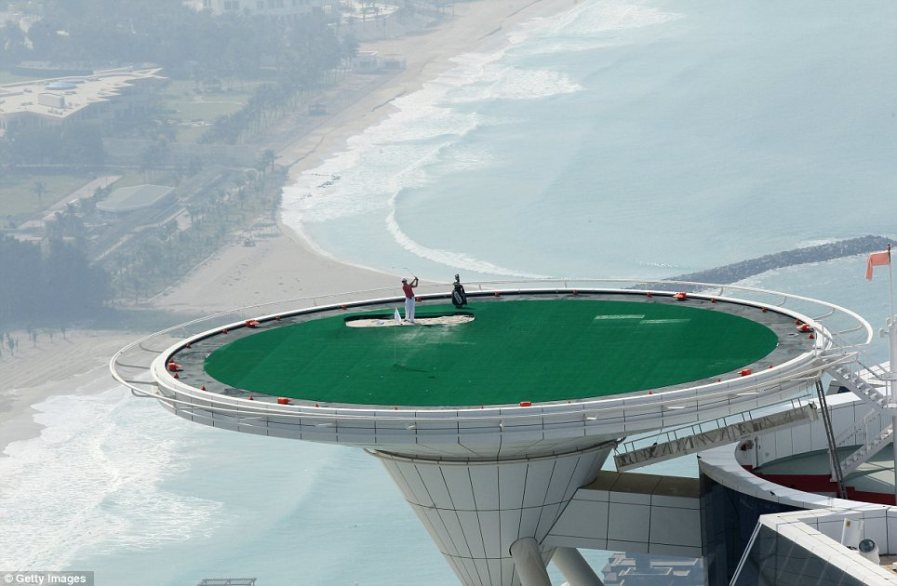 Захватывающий гольф на высоте более 200 метров