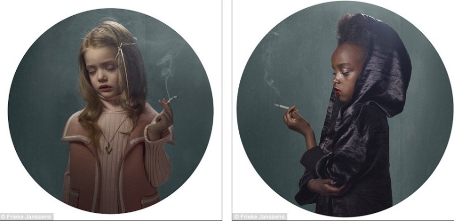 Курящие дети от Frieke Janssens
