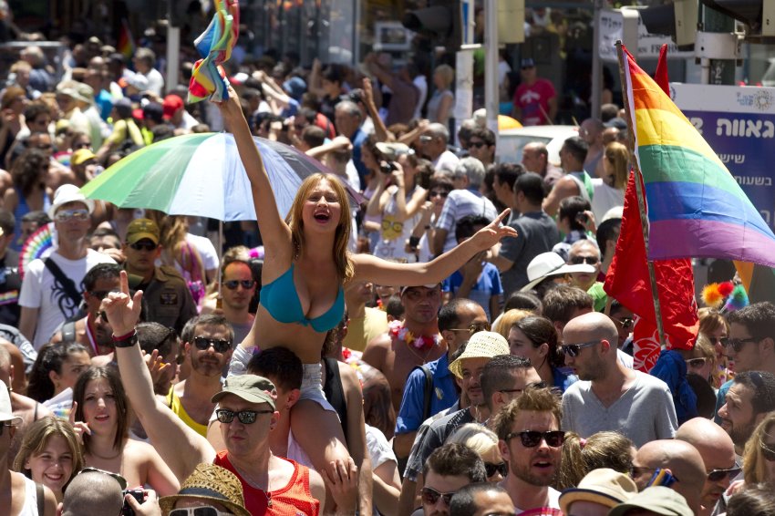 Парад гомосекусалистов в Тель-Авиве