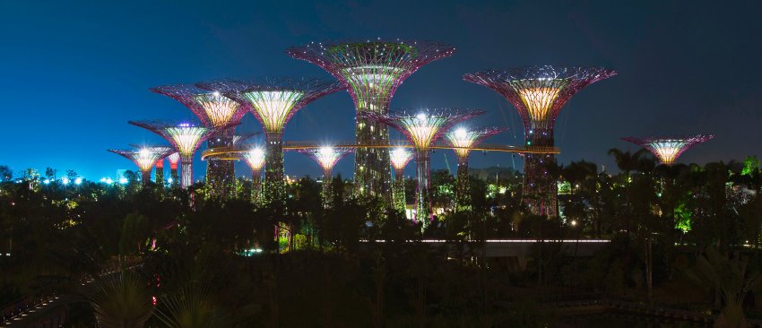 "Gardens by the Bay" в Сингапуре