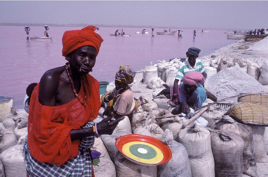 Озеро Ретба в Республике Сенегал