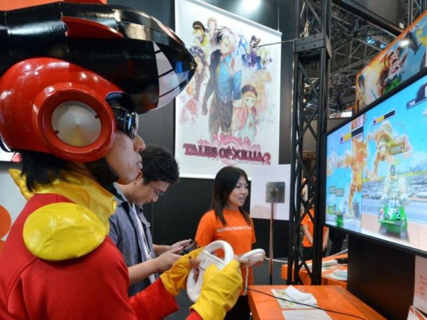 Ярмарка компьютерных игр в Японии
