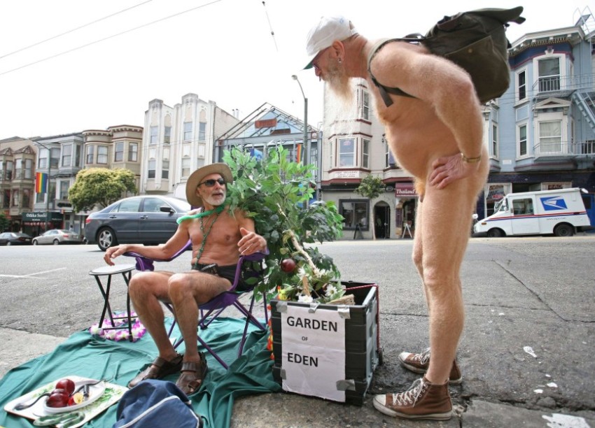 Нудисты в Сан-Франциско 