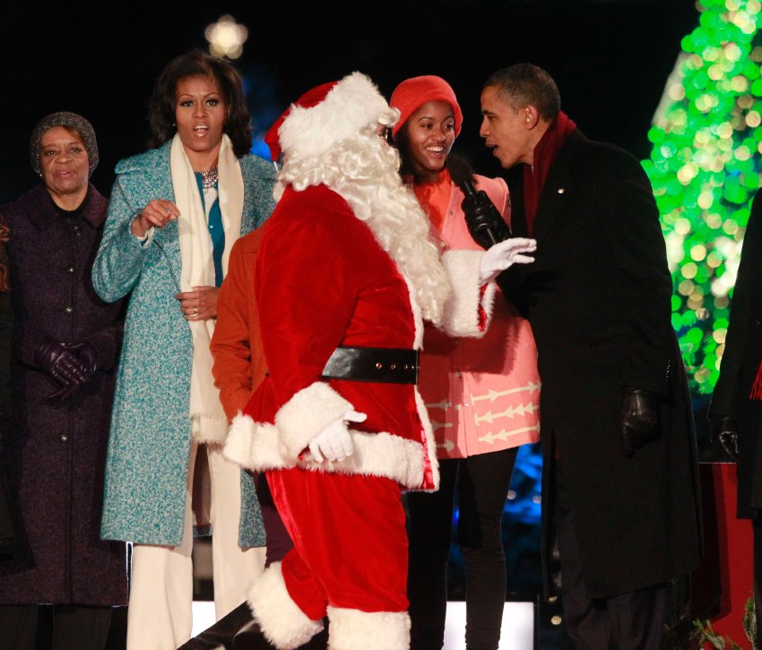 Открытие рождественской ёлки в Вашингтоне