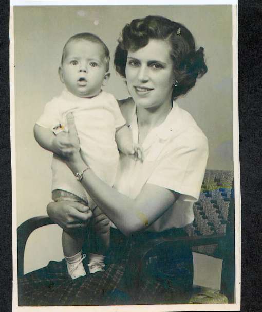 С матерью Марлен, 1955 год 
