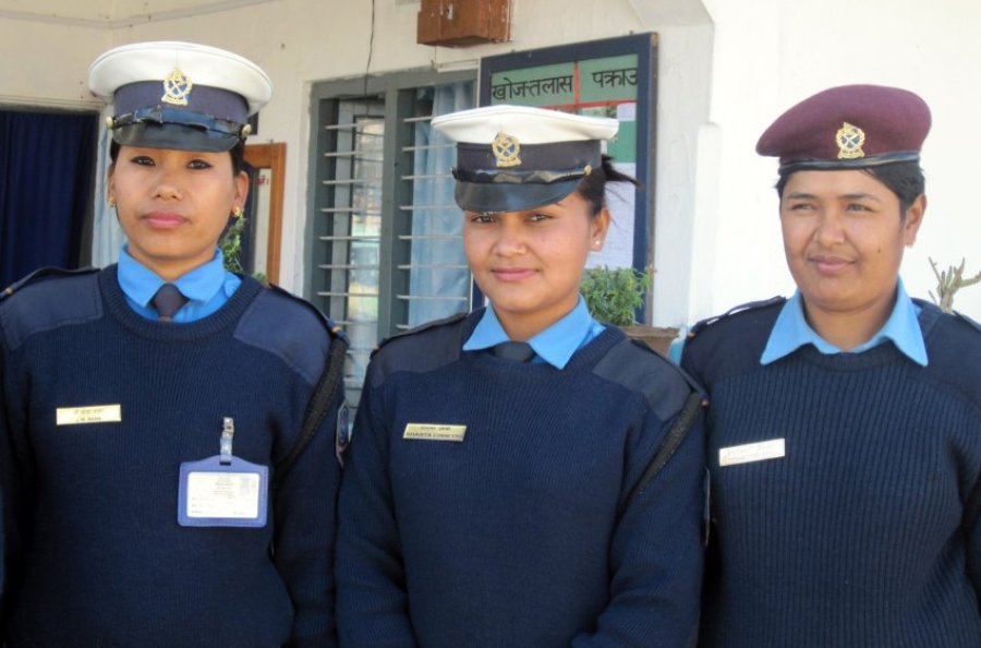 В полиции г. Покхар работают только женщины