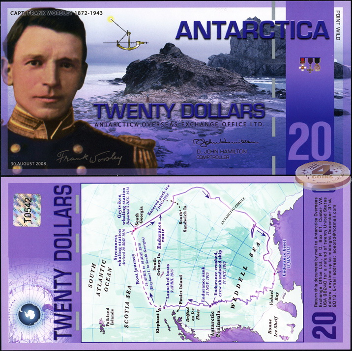 20 долларов Антарктиды