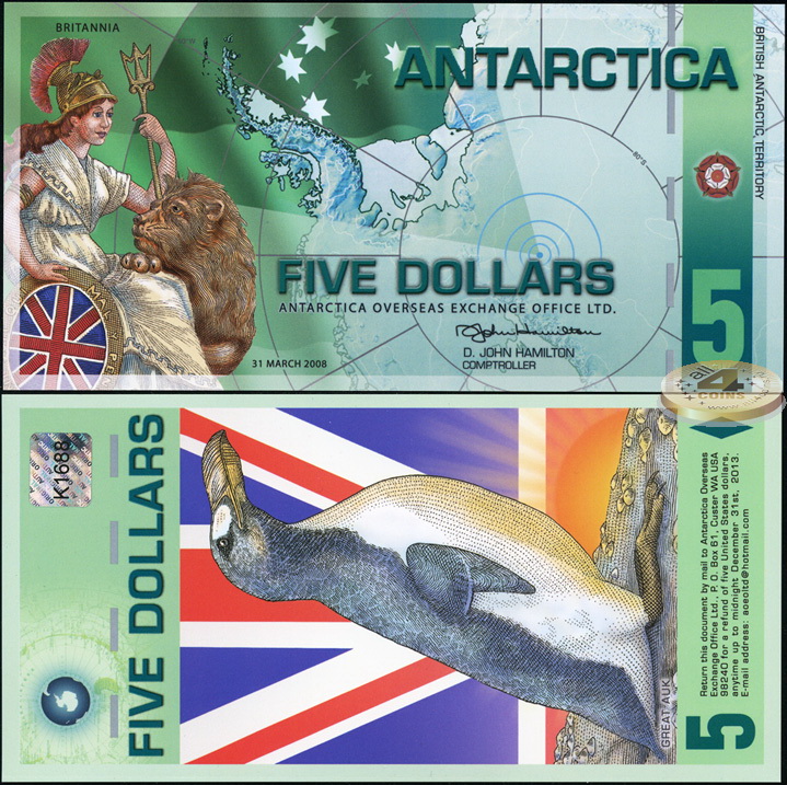 5 долларов Антарктиды