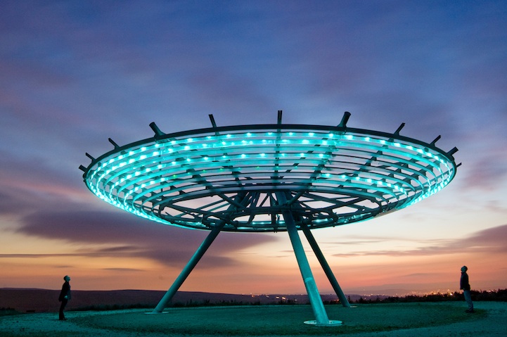 Арт-объект НЛО в провинции Ланкастер