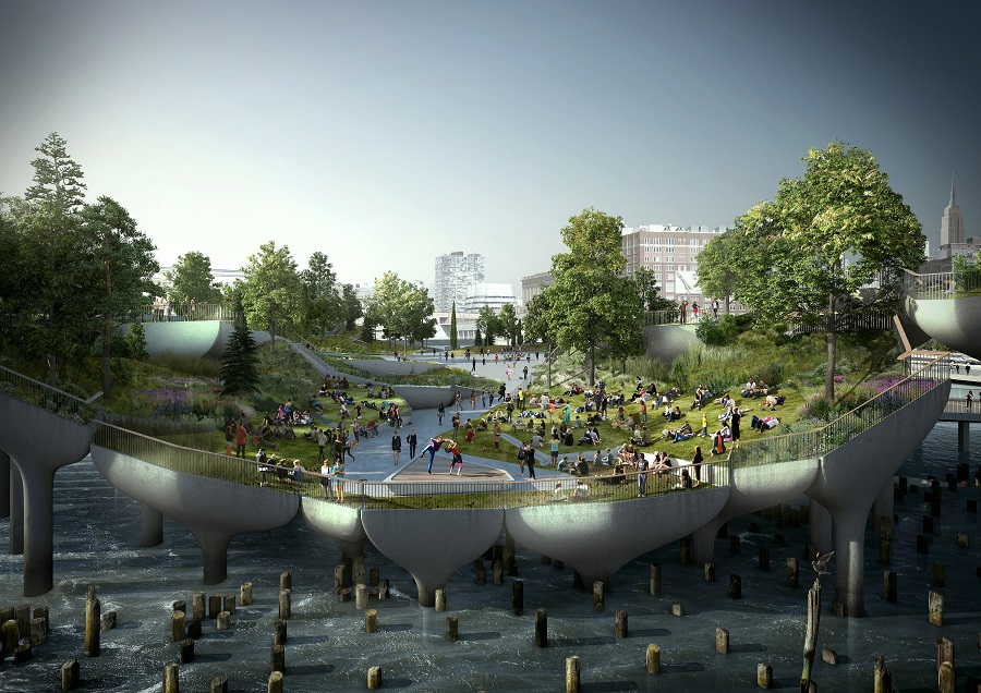 Парк на реке — будущая достопримечательность Нью-Йорка